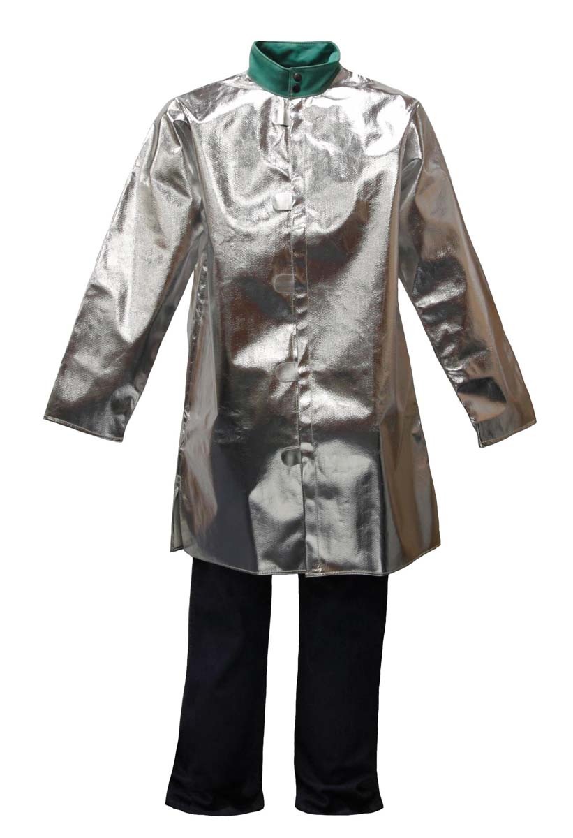 Stanco Safety Products™ 3X Silver Aluminized PFR Rayon Heat Resistant Coat