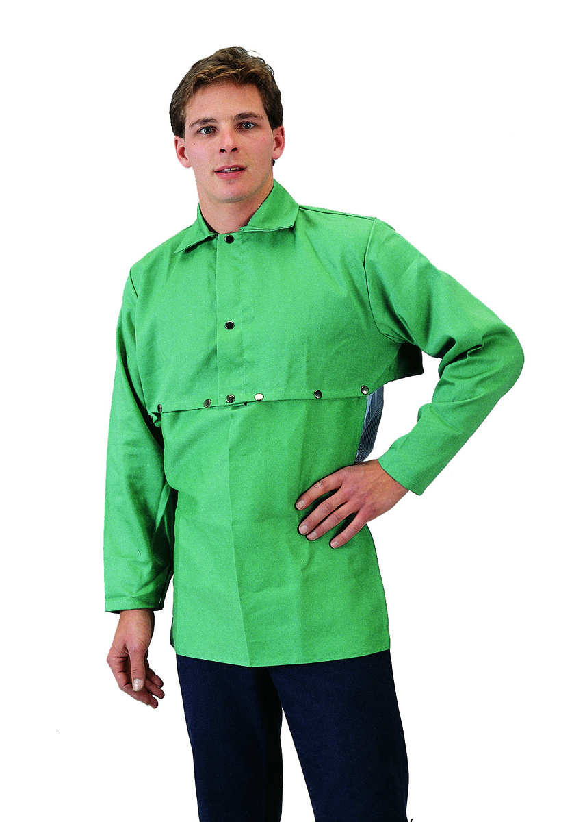 Tillman® X-Large Green Cotton Westex® FR-7A® Flame Resistant Cape Sleeve With Velcro® Closure (Bib Sold Separately)