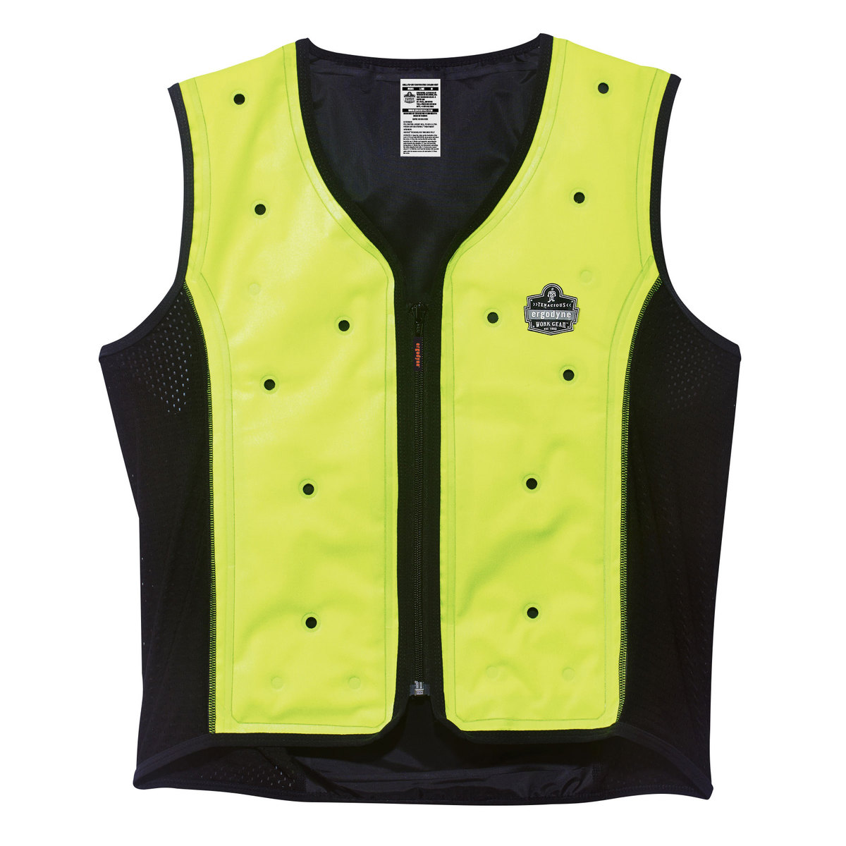 Ergodyne Medium Lime Chill-Its® 6685 Polyester Evaporative Cooling Vest