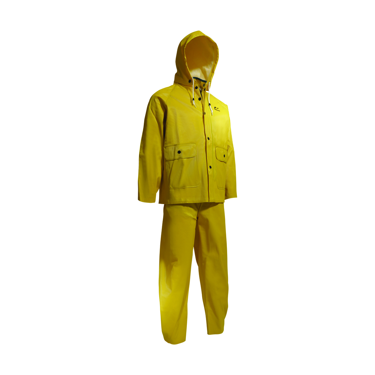 Dunlop® Protective Footwear 3X Yellow Webtex .65 mm PVC/Polyester Rain Suit