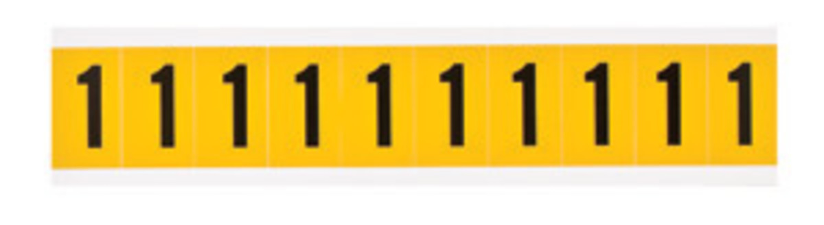 Brady 1 2 X 78 BlackYellow Vinyl Label 1 BRD1530-1 for sale online at autumn supply