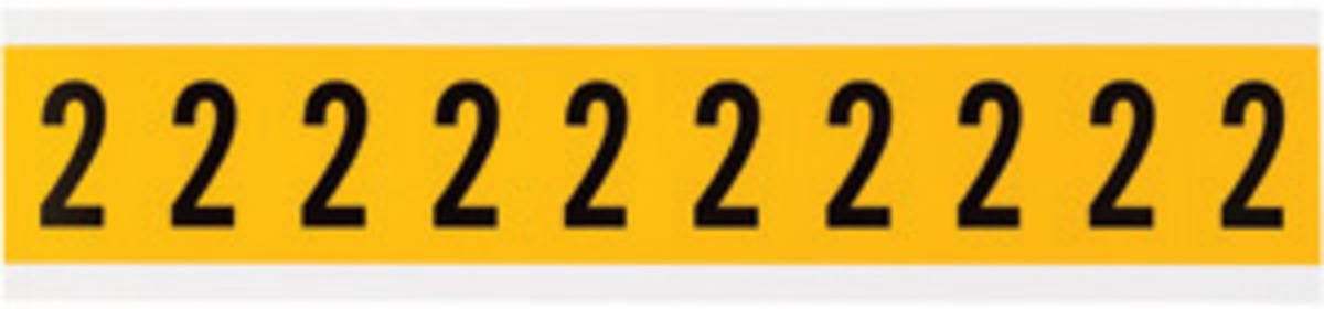 Brady 1 12 X 78 BlackYellow Vinyl Label BRD1530-2 for sale online at autumn supply