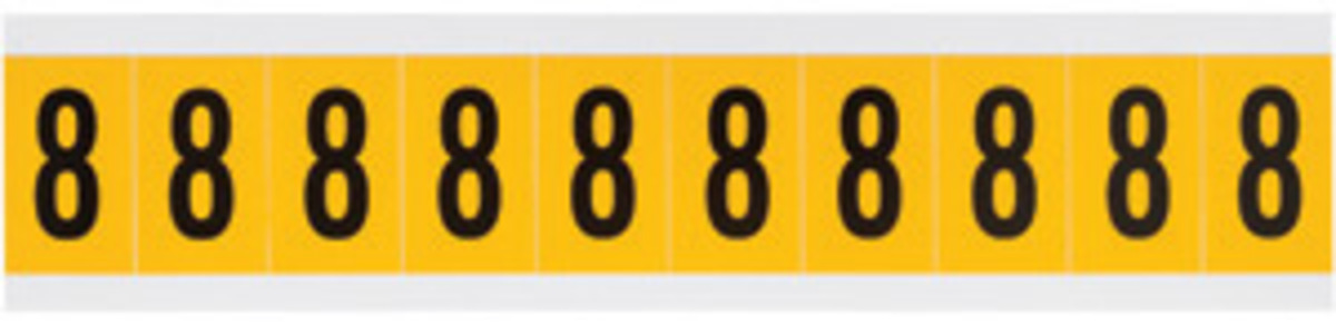 Brady 1 12 X 78 BlackYellow Vinyl Label BRD1530-8 for sale online at autumn supply