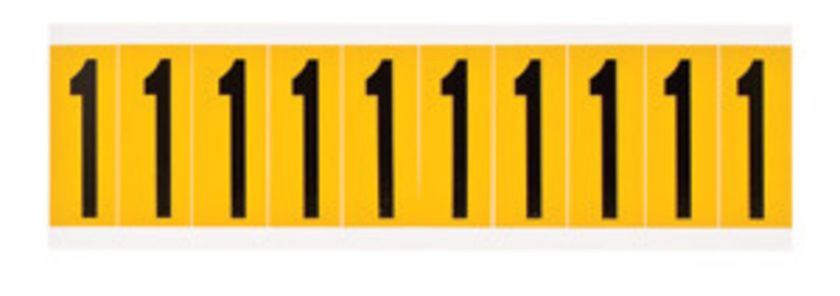 Brady 2 14 X 78 BlackYellow Vinyl Label BRD1534-1 for sale online at autumn supply