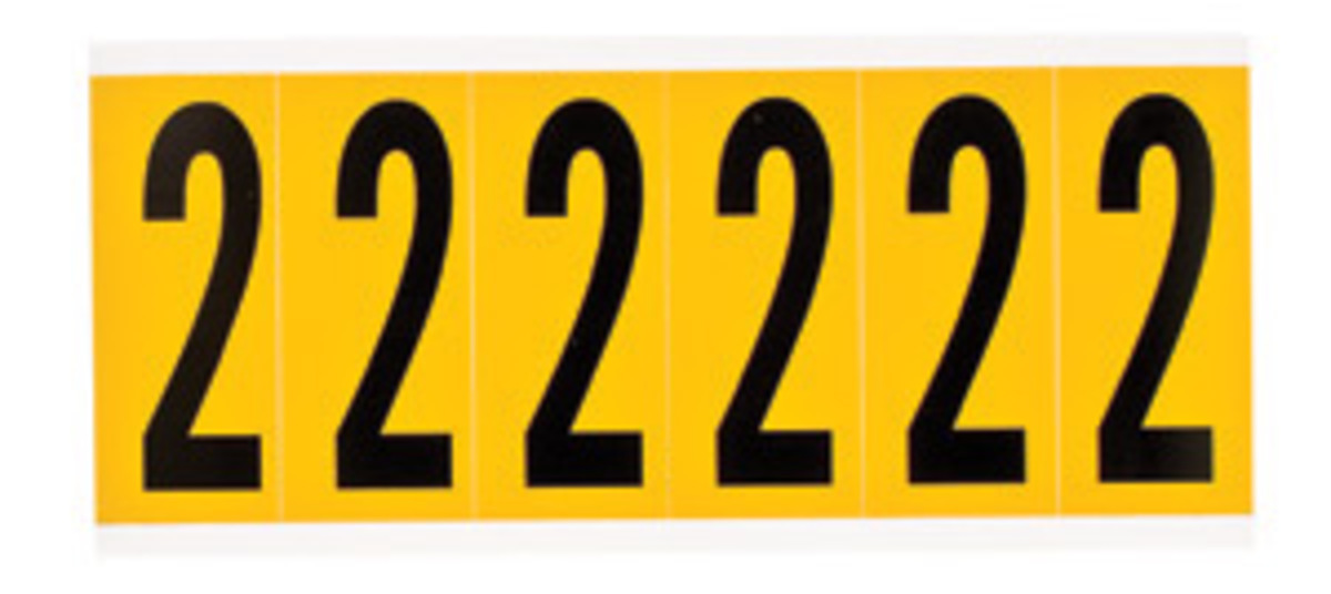 Brady 2 14 X 78 BlackYellow Vinyl Label BRD1534-2 for sale online at autumn supply