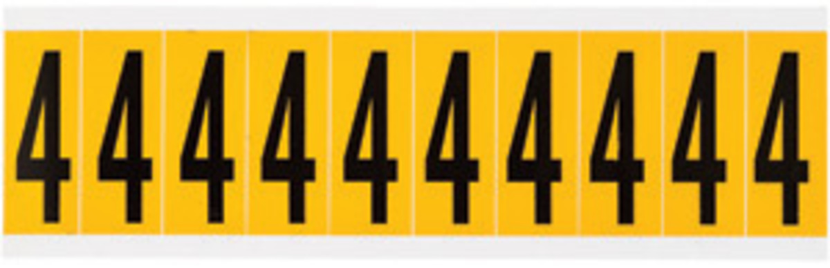 Brady 2 14 X 78 BlackYellow Vinyl Label BRD1534-4 for sale online at autumn supply