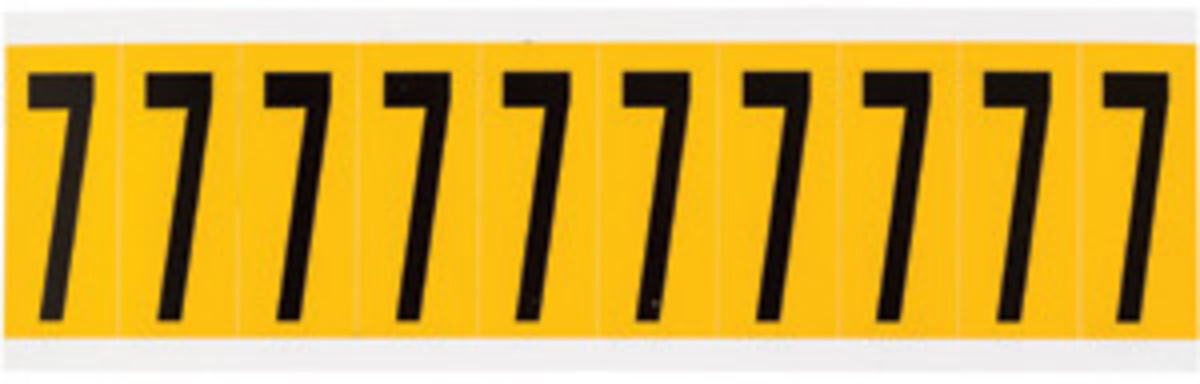 Brady 2 14 X 78 BlackYellow Vinyl Label BRD1534-7 for sale online at autumn supply