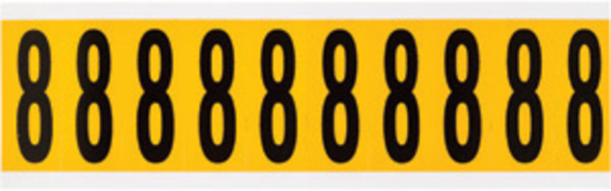 Brady 2 14 X 78 BlackYellow Vinyl Label BRD1534-8 for sale online at autumn supply