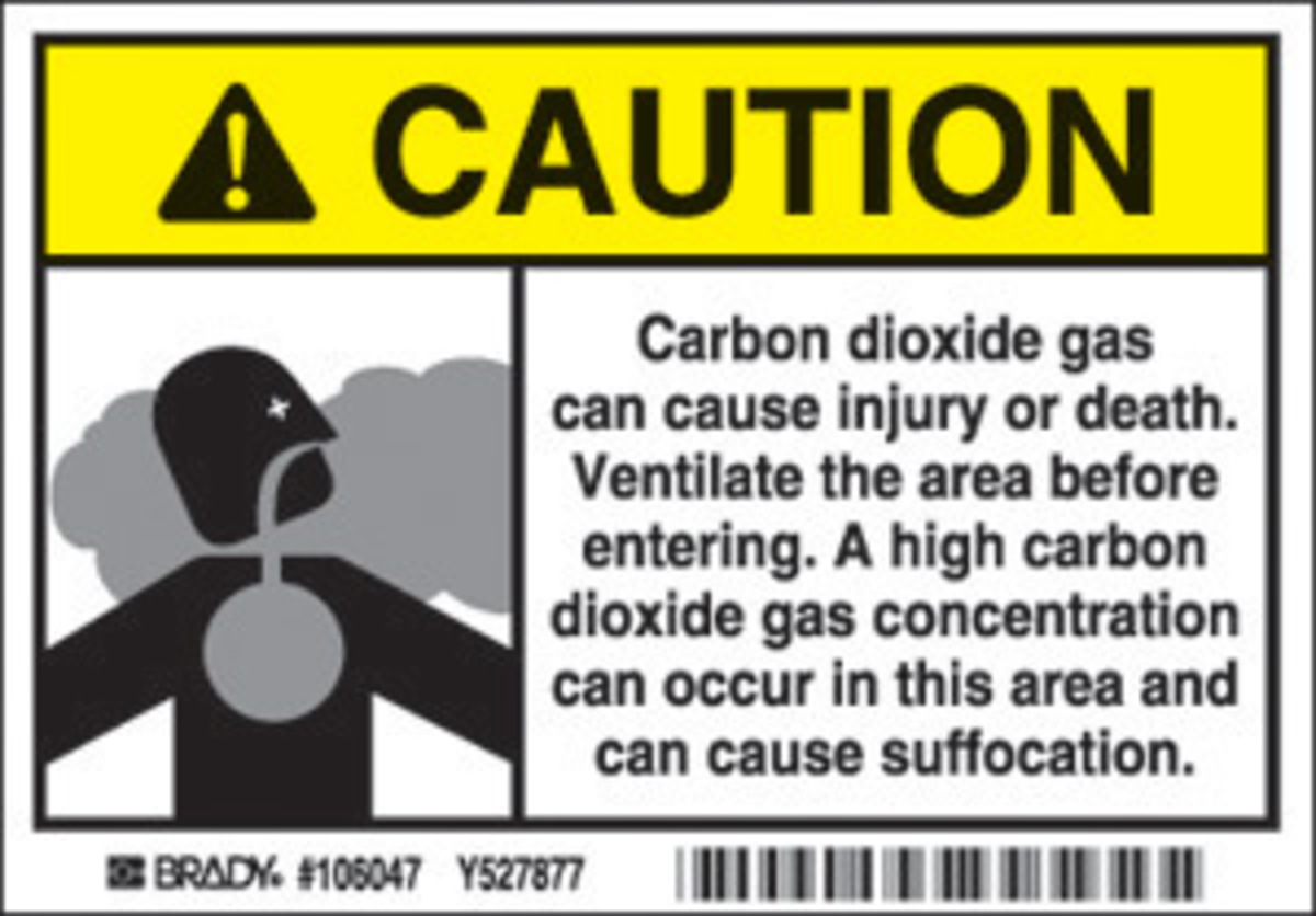 Brady 3 12 X 5 BlackGrayYellowWhite Polyester Label C BRD106047 for sale online at autumn supply