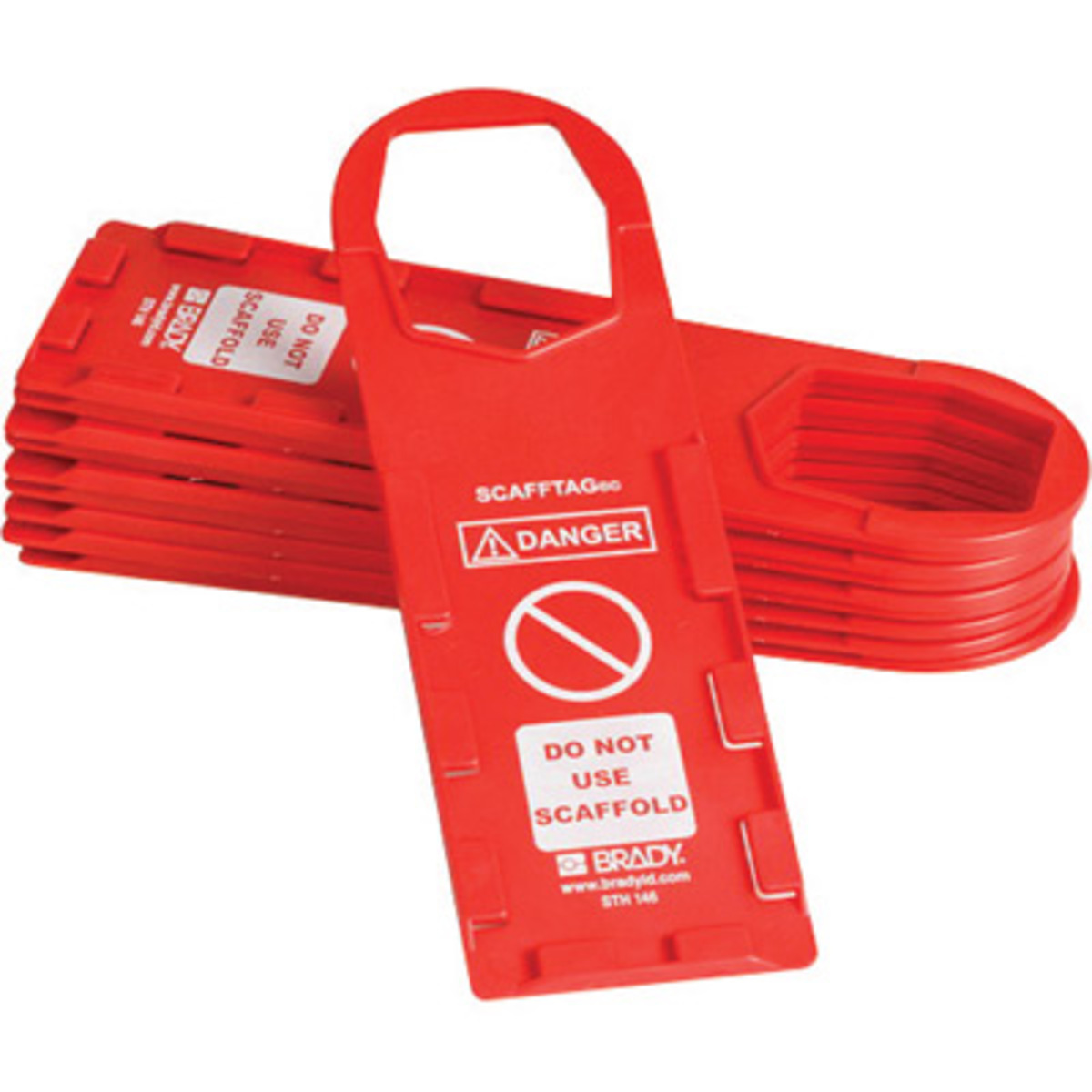 Brady 11 34 X 3 12 Red SCAFFTAG Plastic Tag Holder DA BRD104112 for sale online at autumn supply