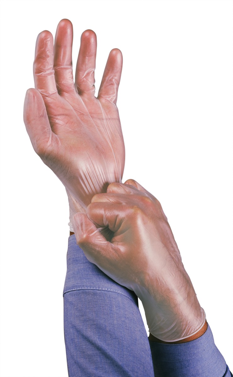 Ansell Medium Clear Dura-Touch® 3 mil PVC Disposable Gloves (Availability restrictions apply.)