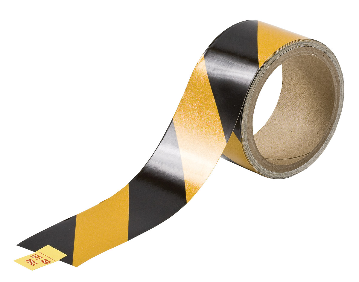 Brady 45 X 25 BlackYellow Vinyl Barricade Tape BRD76308 for sale online at autumn supply