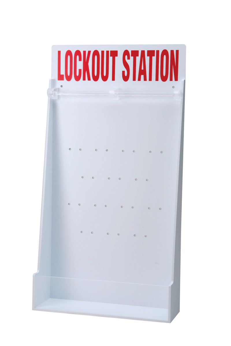 Brady RedWhite Polystyrene Lockout Station LOCKOUT ST BRD50997 for sale online at autumn supply