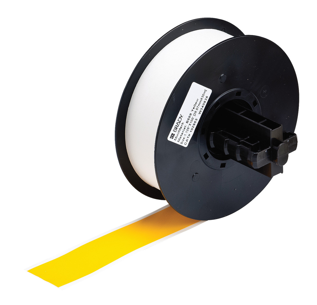 Brady 1 18 X 100 Yellow MiniMark Vinyl Label BRD113194 for sale online at autumn supply