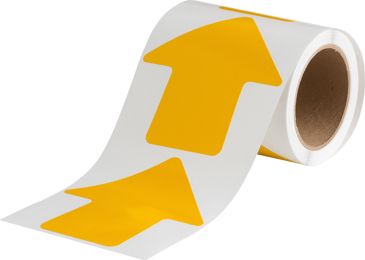 Brady 5 Yellow Vinyl Marking Tape BRD121049 for sale online at autumn supply