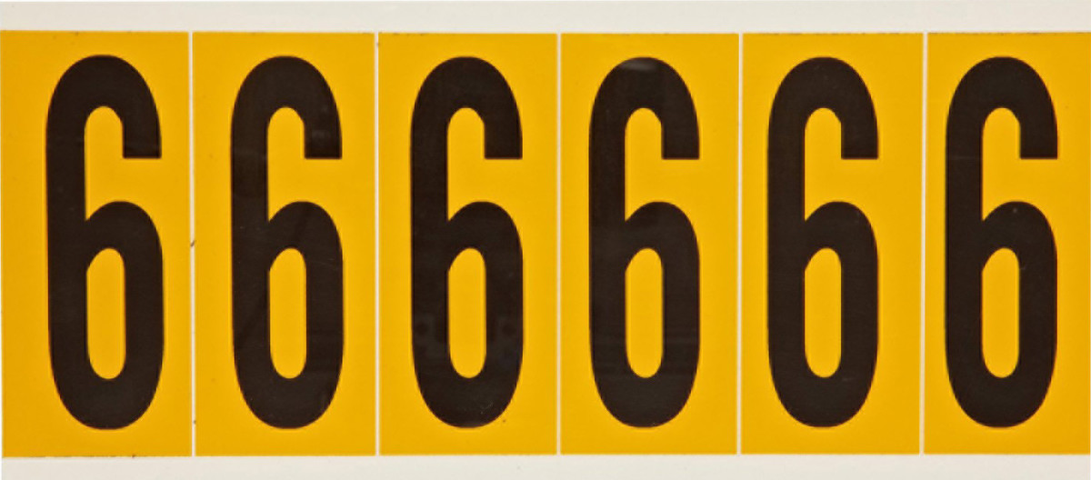 Brady 3 12 X 1 12 BlackYellow Vinyl Label 6 BRD1550-6 for sale online at autumn supply