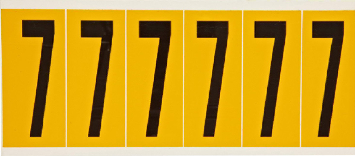 Brady 3 12 X 1 12 BlackYellow Vinyl Label 7 BRD1550-7 for sale online at autumn supply