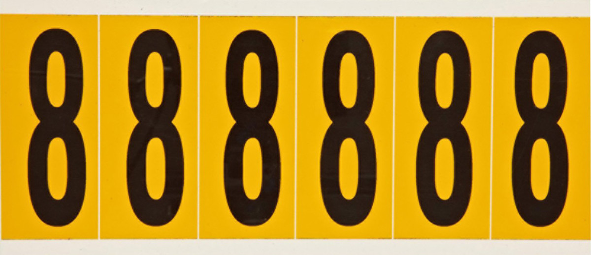 Brady 3 12 X 1 12 BlackYellow Vinyl Label 8 BRD1550-8 for sale online at autumn supply