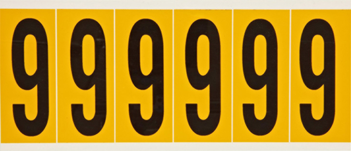 Brady 3 12 X 1 12 BlackYellow Vinyl Label 9 BRD1550-9 for sale online at autumn supply