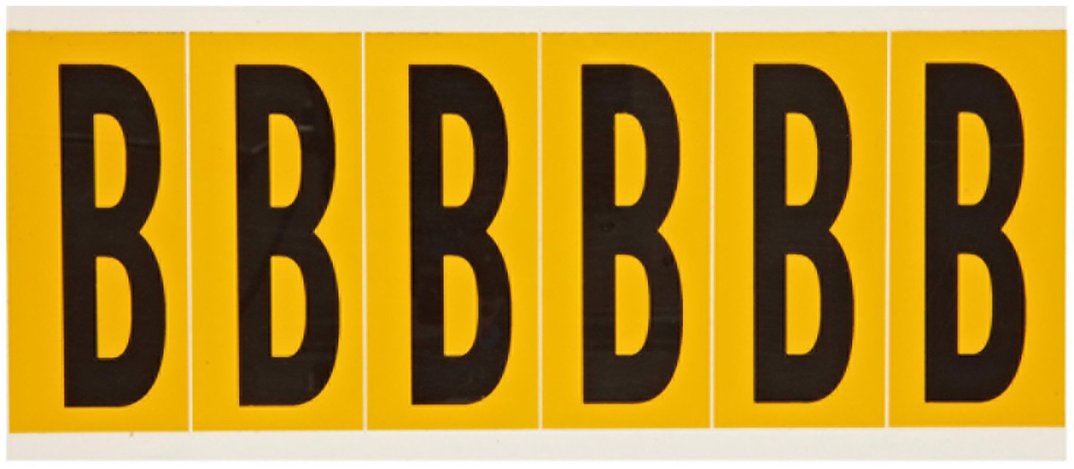 Brady 3 12 X 1 12 lackYellow Vinyl Label B BRD1550-B for sale online at autumn supply