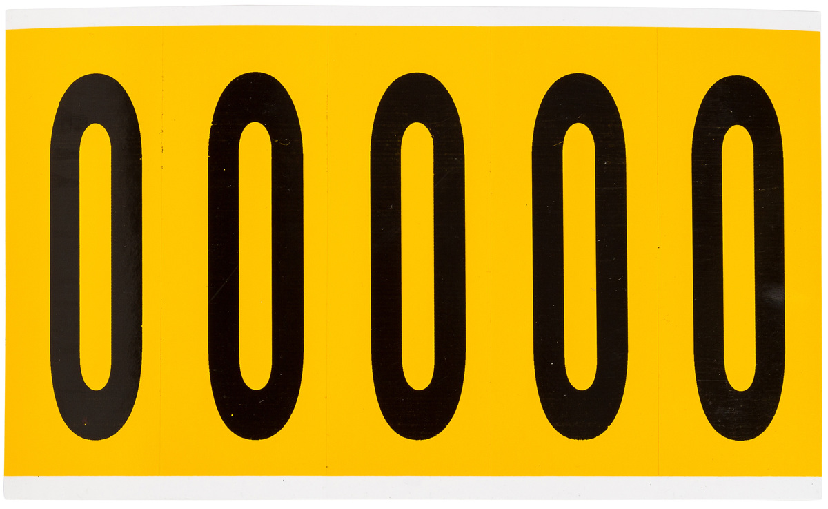 Brady 5 X 1 34 BlackYellow Vinyl Label O BRD1560-O for sale online at autumn supply