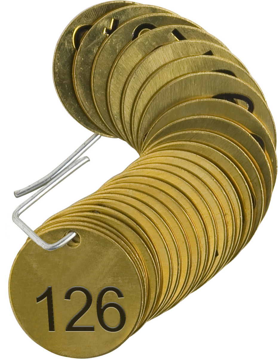 Brady 1 12 BlackBrass Tag NUMBERS BRD23205 for sale online at autumn supply