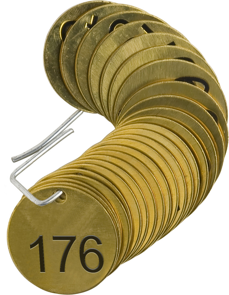 Brady 1 12 BlackBrass Tag NUMBERS BRD23207 for sale online at autumn supply