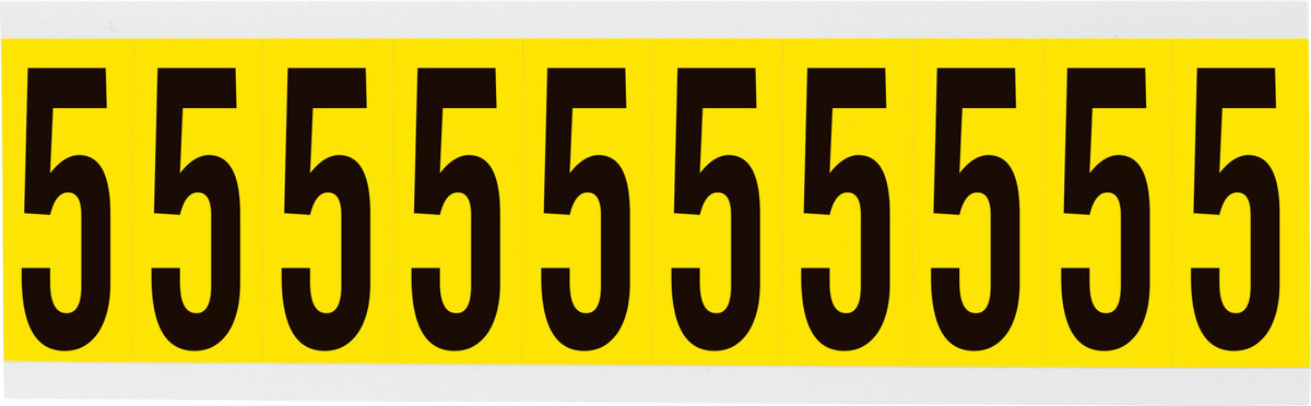 Brady 2 14 X 78 BlackYellow Coated VinylFabric Label 5 BRD3440-5 for sale online at autumn supply