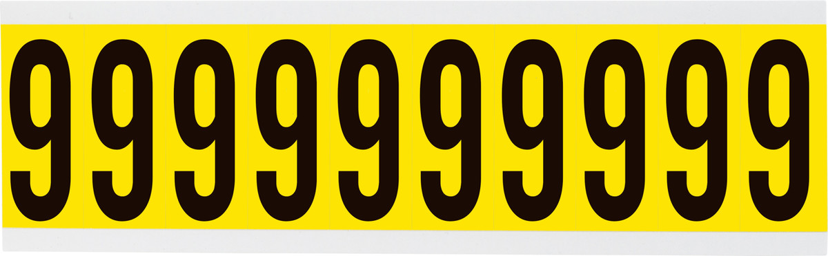 Brady 2 14 X 78 BlackYellow Coated VinylFabric Label 9 BRD3440-9 for sale online at autumn supply