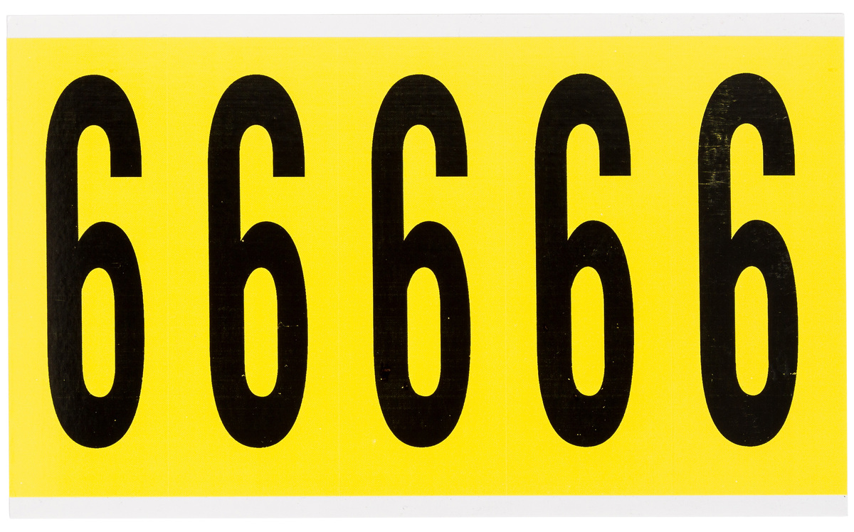 Brady 5 X 1 34 BlackYellow Coated VinylFabric Label 6 BRD3460-6 for sale online at autumn supply