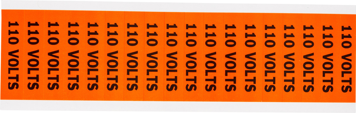 Brady 12 X 2 14 BlackOrange Coated Fabric Vinyl Label BRD44301 for sale online at autumn supply