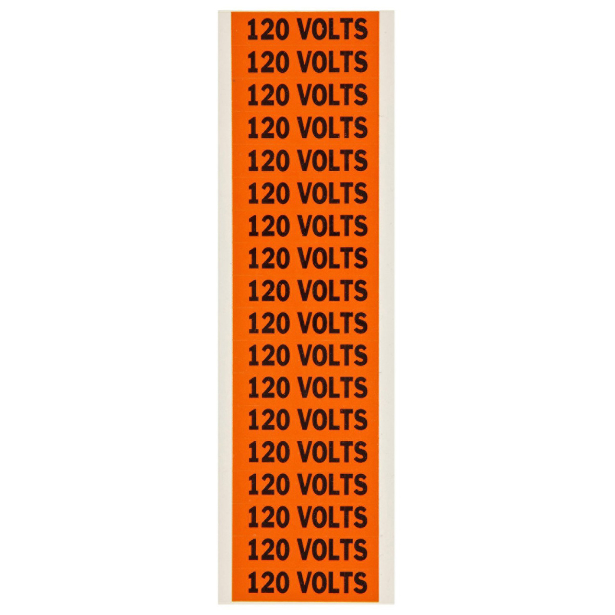 Brady 12 X 2 14 BlackOrange Coated Fabric Vinyl Label BRD44304 for sale online at autumn supply