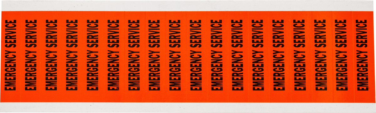 Brady 12 X 2 14 BlackOrange Coated Fabric Vinyl Label BRD44328 for sale online at autumn supply