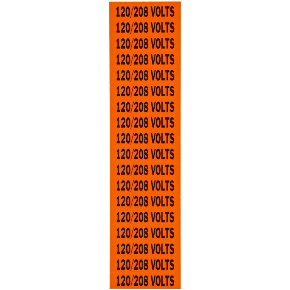 Brady 12 X 2 14 BlackOrange Coated Fabric Vinyl Label BRD44359 for sale online at autumn supply