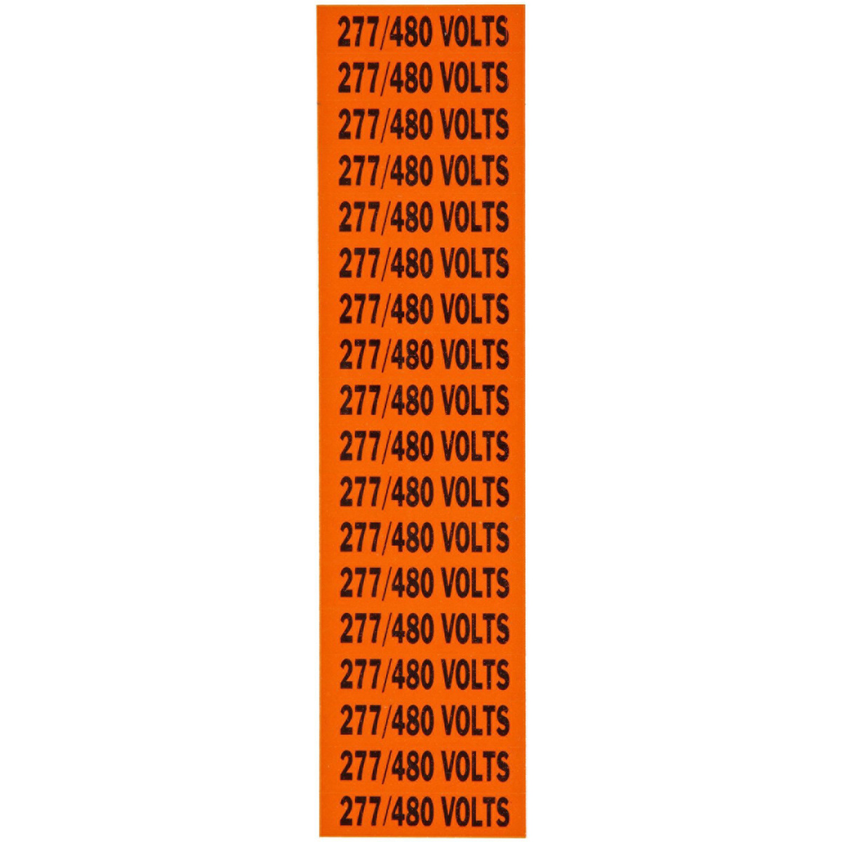 Brady 12 X 2 14 BlackOrange Coated Fabric Vinyl Label BRD44360 for sale online at autumn supply