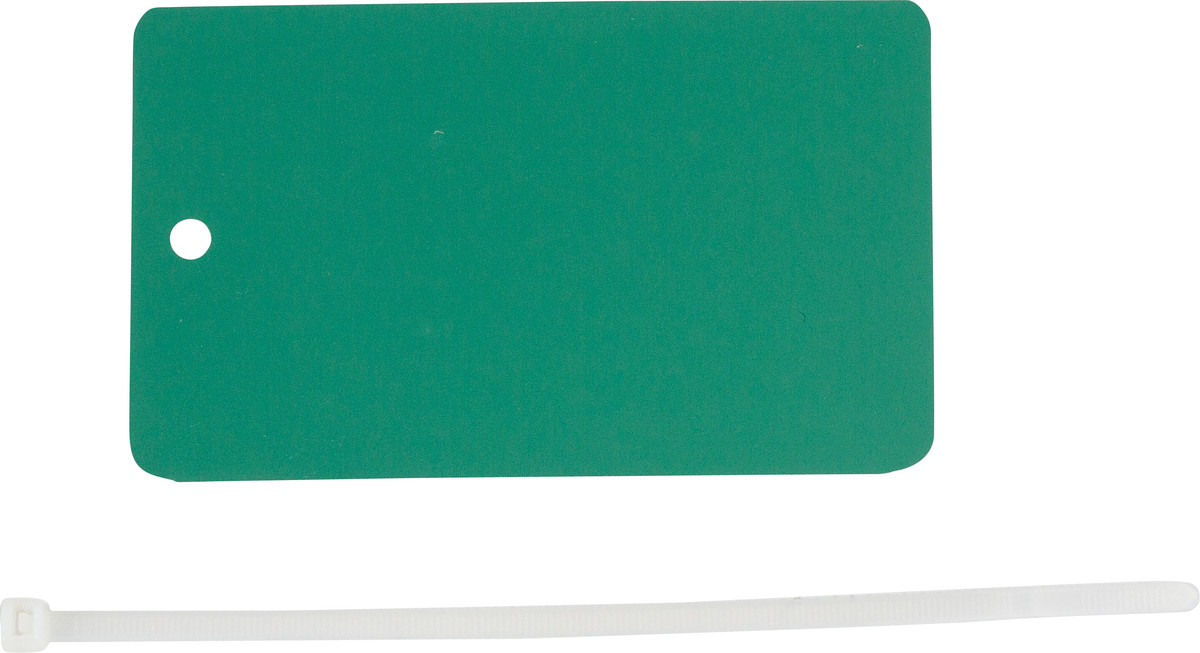 Brady 5 X 3 Green Metal Tag BRD56939 for sale online at autumn supply