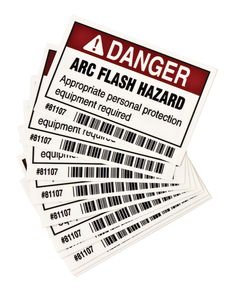 Brady 2 X 3 BlackRedWhite Polyester Label ARC FLASH H BRD81107 for sale online at autumn supply