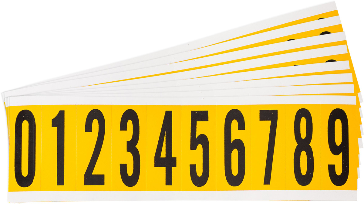 Brady 2 14 X 78 BlackYellow Vinyl Label 0 9 BRD97605 for sale online at autumn supply