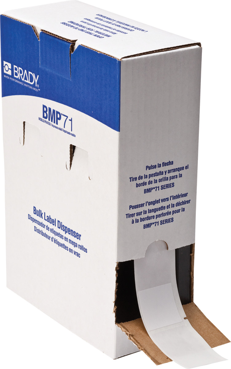 Brady 4 X 1 12 ClearWhite BMP71 Vinyl Label BRDBM71-109-427 for sale online at autumn supply