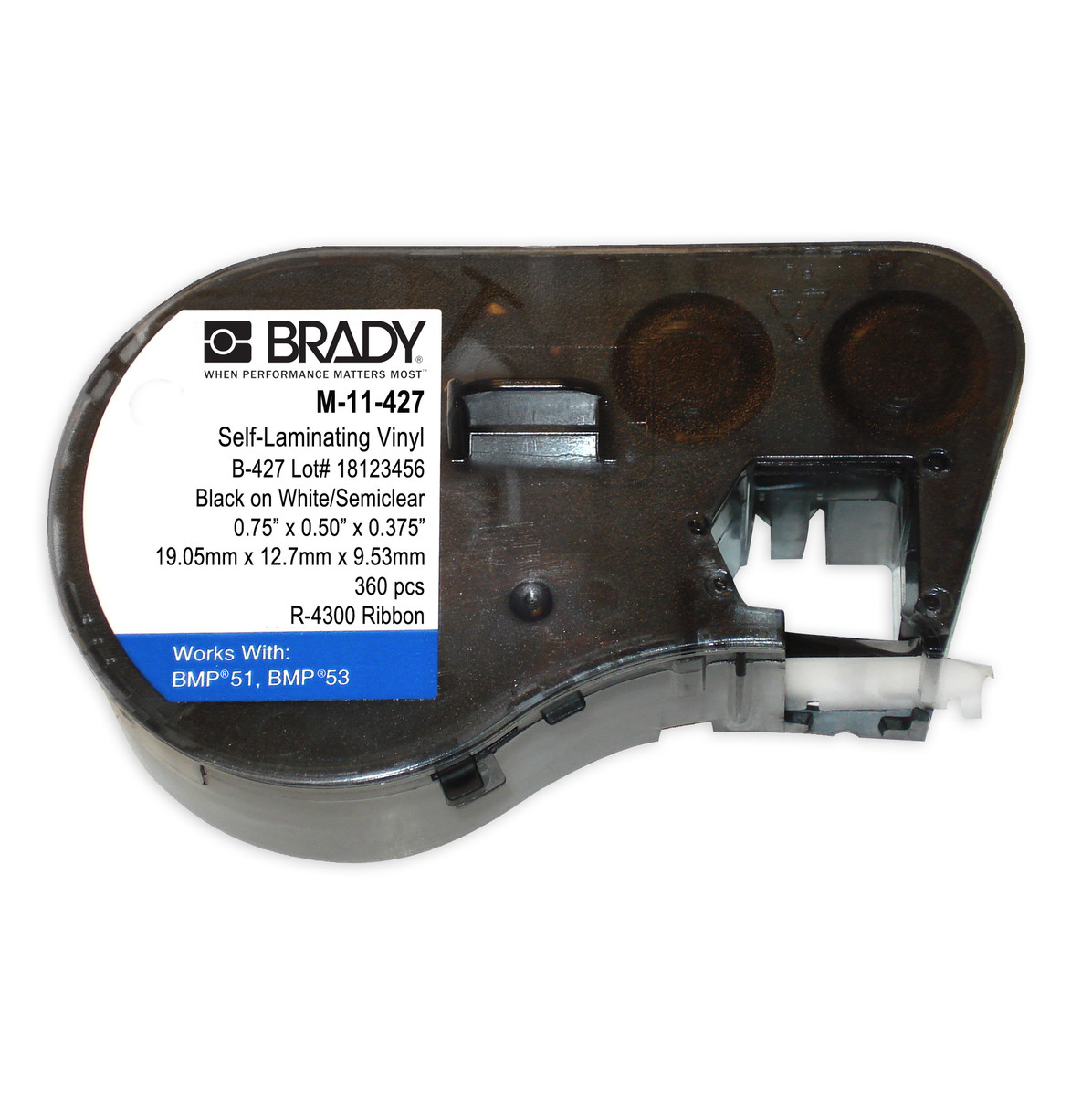 Brady 34 X 12 Black M Series Vinyl Label BRD143252 for sale online at autumn supply