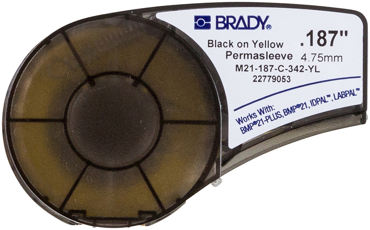 Brady 0.187 X 7 Black BMP21 PermaSleeve Polyolefin He BRD139751 for sale online at autumn supply