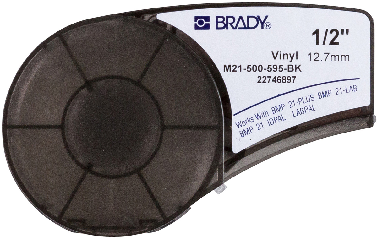 Brady 12 X 21 White BMP21 Vinyl Label BRD139742 for sale online at autumn supply