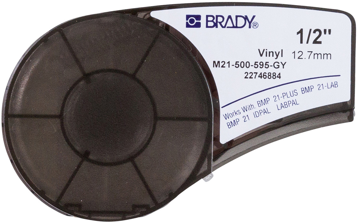 Brady 12 X 21 Black BMP21 Vinyl Label BRD139739 for sale online at autumn supply