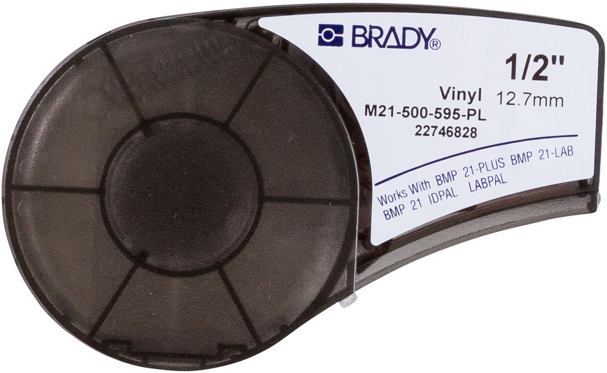 Brady 12 X 21 White BMP21 Vinyl Label BRD139733 for sale online at autumn supply