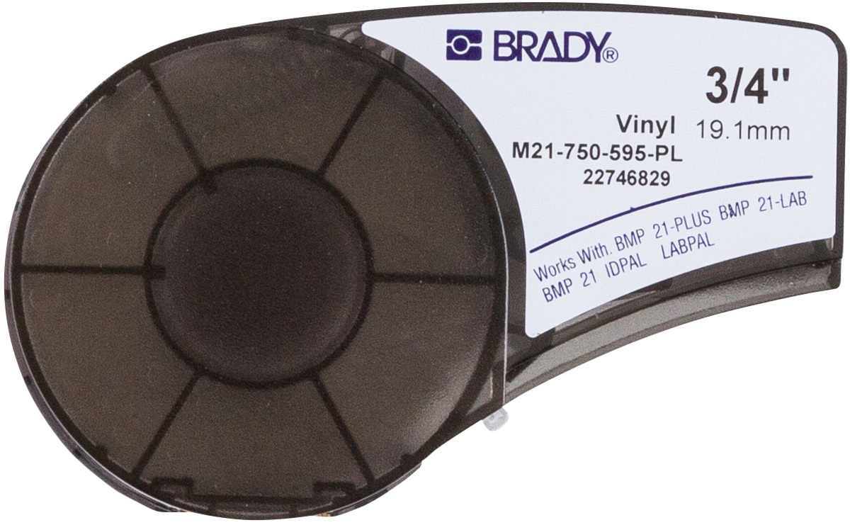 Brady 34 X 21 White BMP21 Vinyl Label BRD139734 for sale online at autumn supply