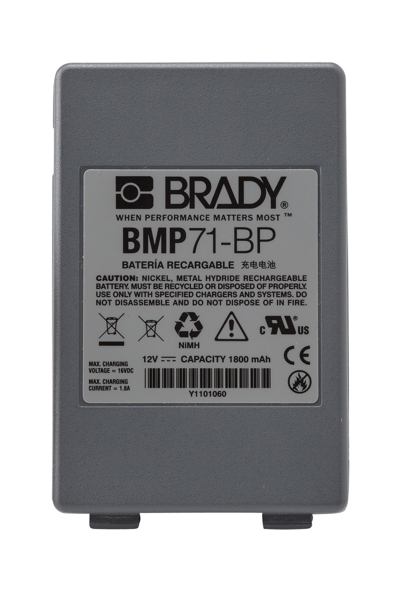 Brady 1.55 X 4 25 X 2.85 Gray BMP71 Battery BRDM71-BATT for sale online at autumn supply