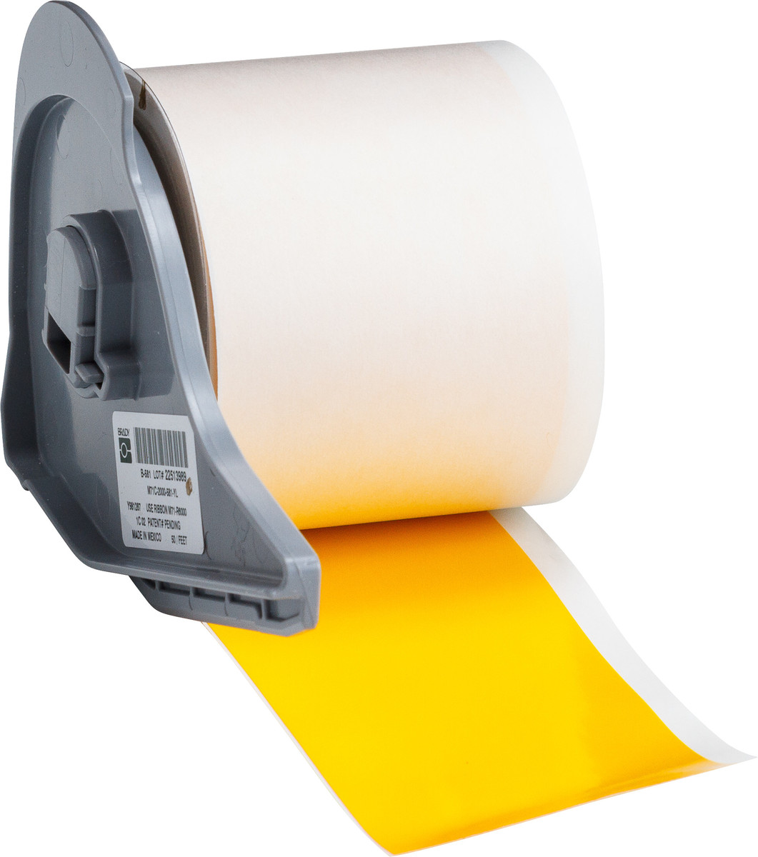 Brady 2 X 50 Yellow BMP71 Vinyl Label BRD114772 for sale online at autumn supply