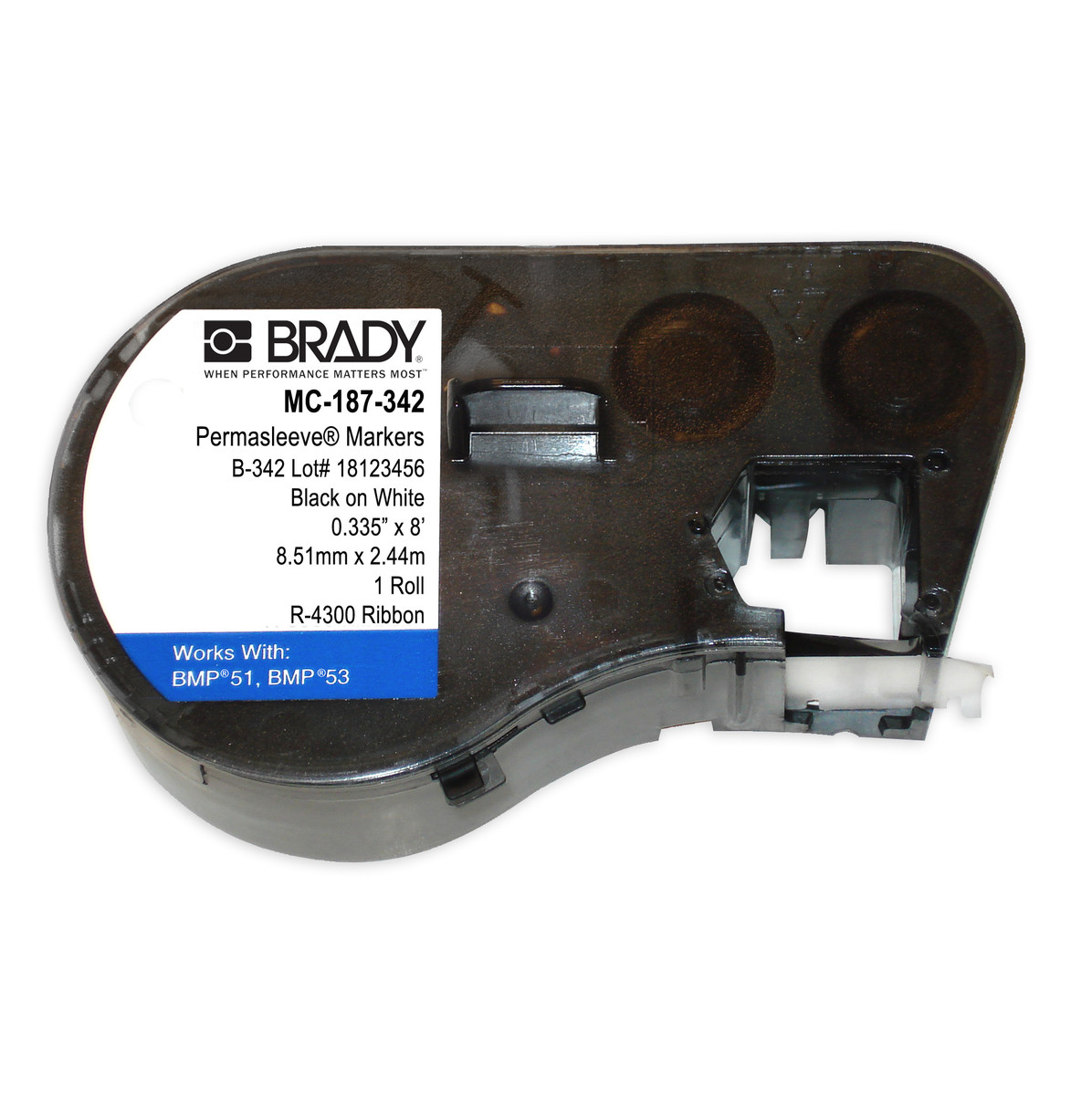 Brady 0.187 X 7 Black M Series PermaSleeve Polyolefin BRD143222 for sale online at autumn supply