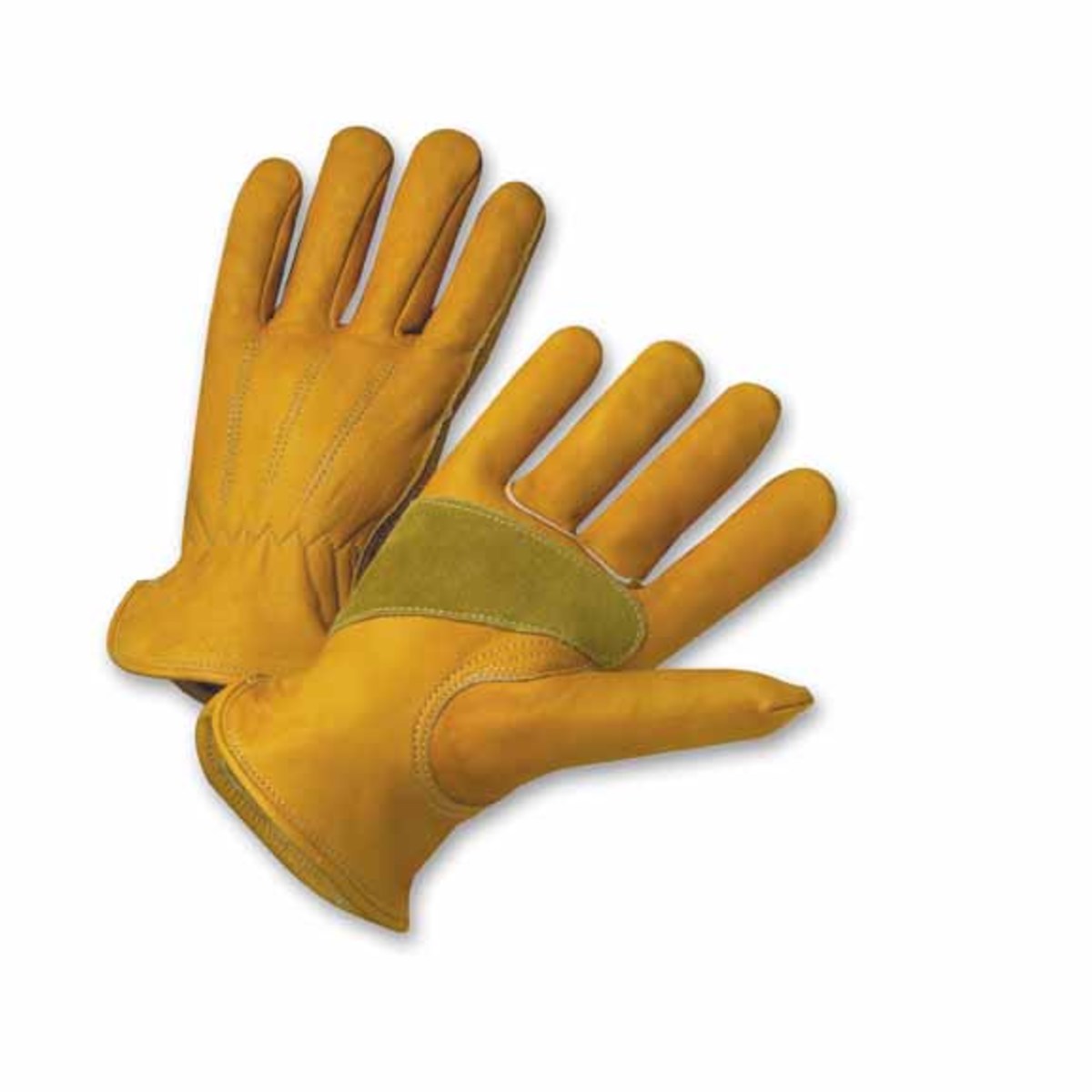 Premium Cowhide Leather Work Safety Gloves Drivers Construction Yardwork  Glove