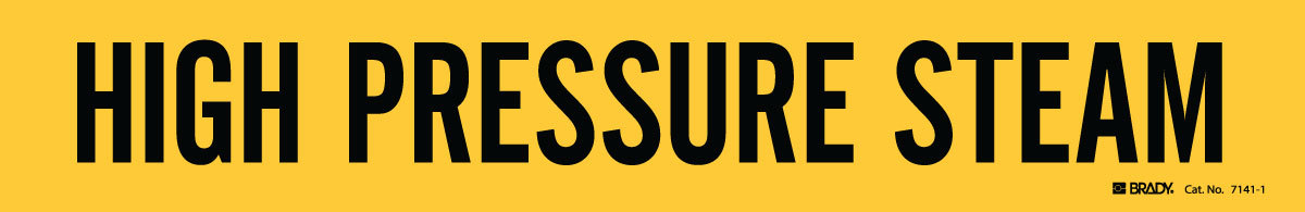 Brady 2.25 X 14 BlackYellow B946 Vinyl Pipe Marker HI BRD90052 for sale online at autumn supply